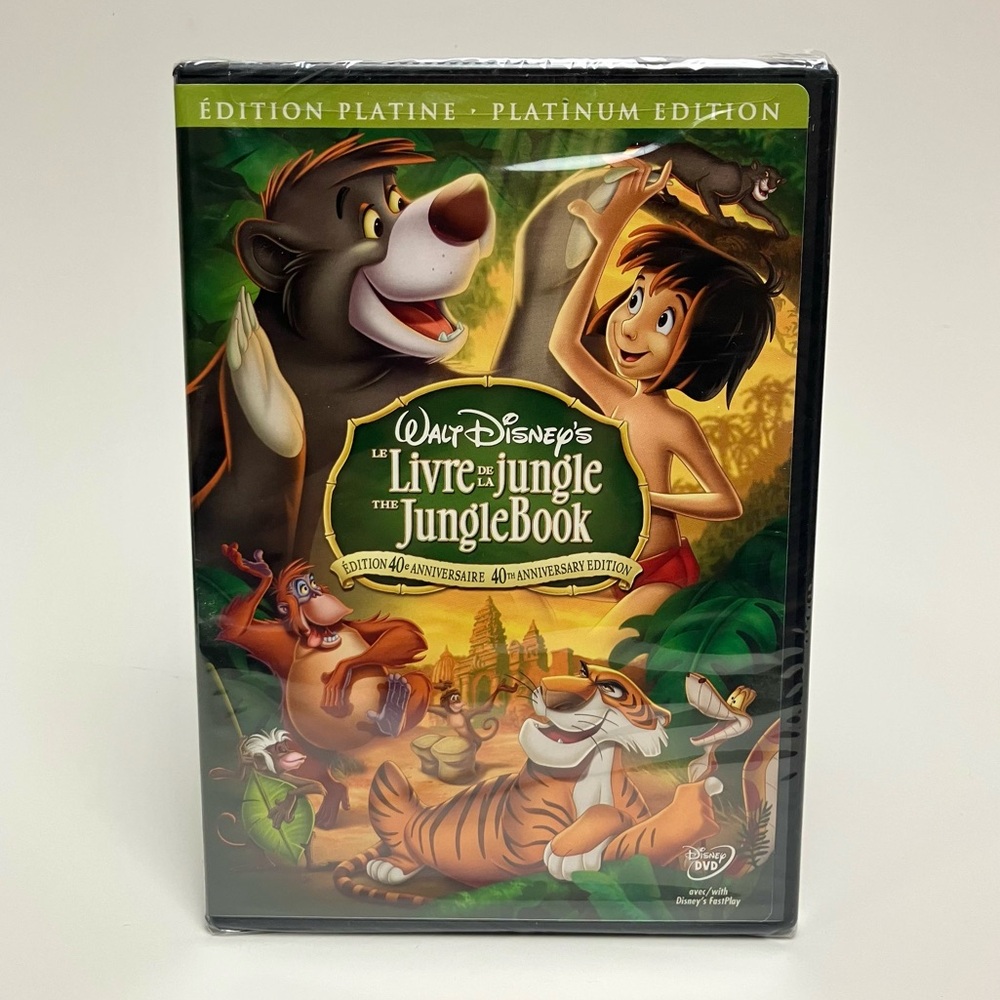 Disney The Jungle Book SEALED DVD Platinum Edition Bilingual English French